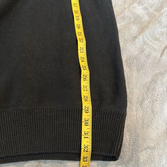 Victoria Jones Embroider Floral Sweater Red Heart Beads Black Size Large - Picture 8 of 9